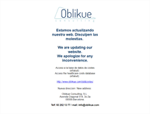 Tablet Screenshot of oblikue.com